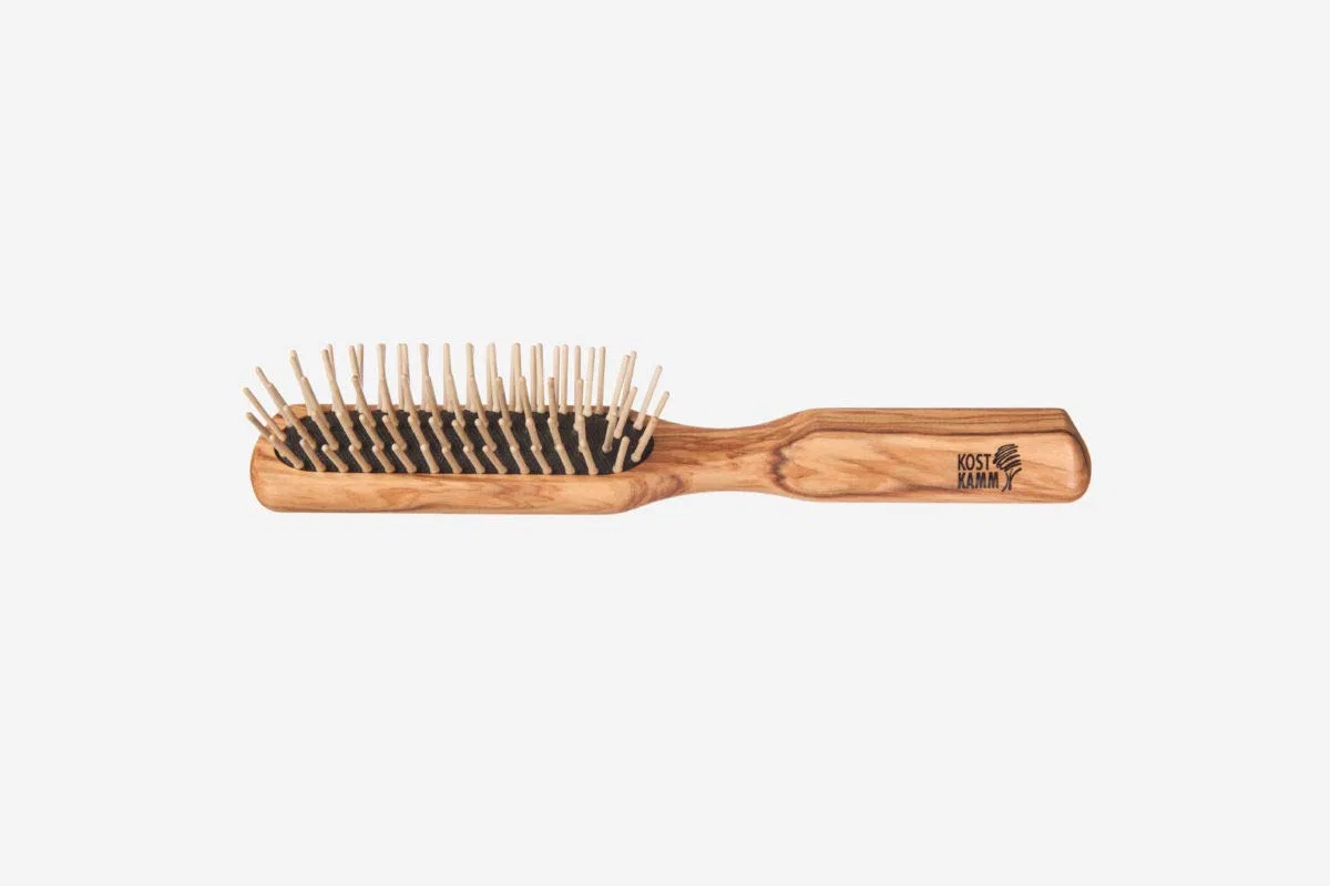 Деревянная щетка для волос с 5 рядами от Kost Kamm Kostkamm, Olive Wood