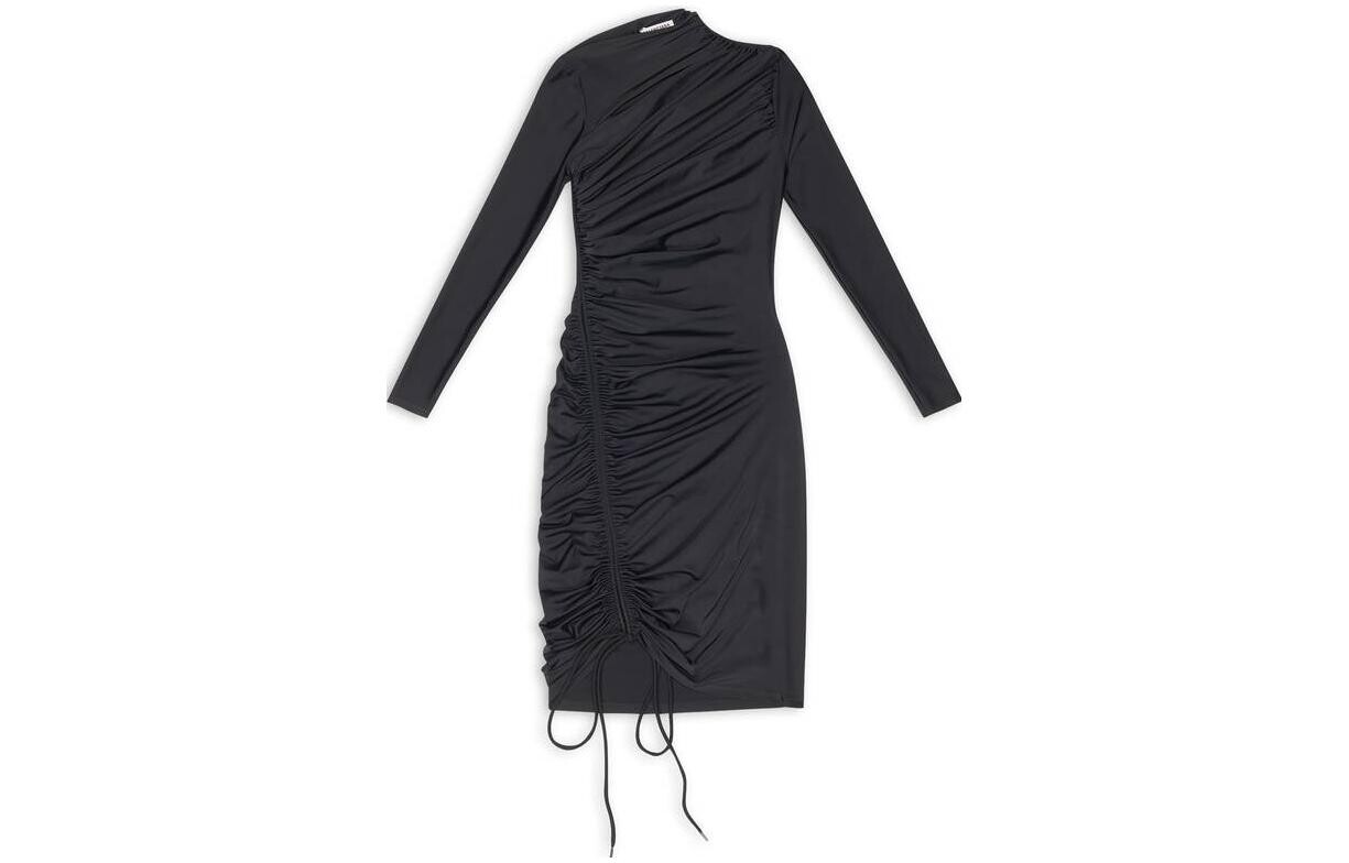 

Платье с длинными рукавами женское черное Balenciaga
