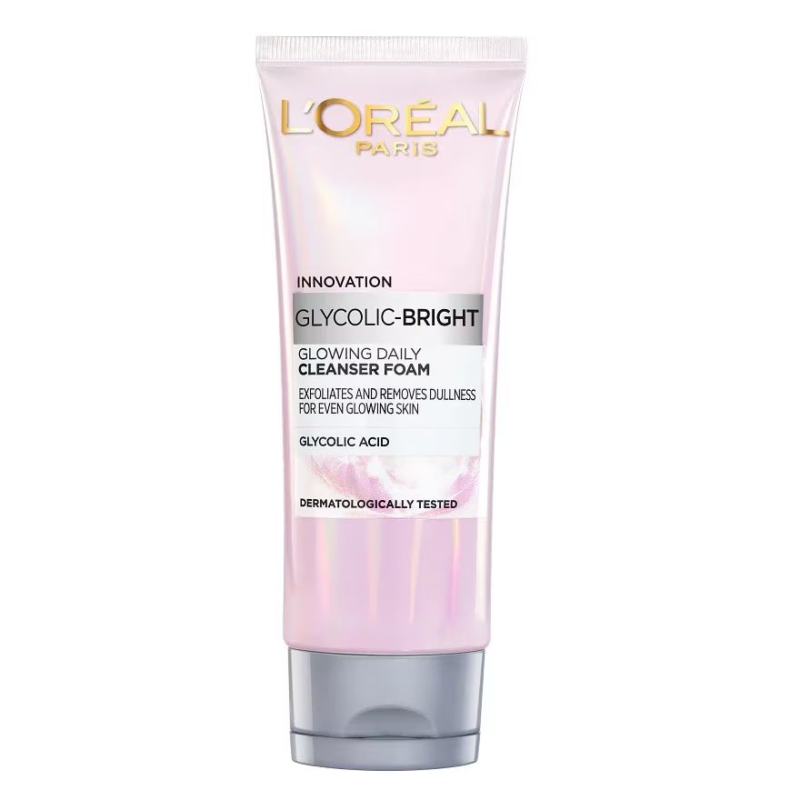 

L'Oreal Paris Glycolic-Bright Glowing Ежедневная очищающая пенка 100 мл, Pink