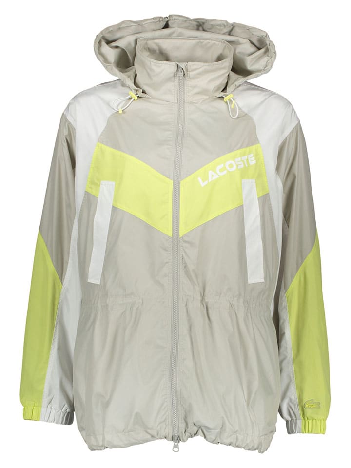 

Lacoste Тренировочная куртка бежево-зеленого цвета