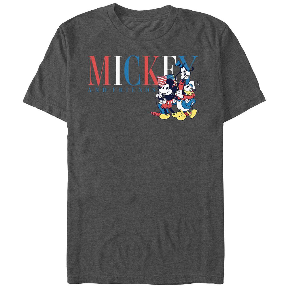 

Мужская футболка с рисунком Микки Мауса и друзей Disney's Americana, цвет Charcoal Heather