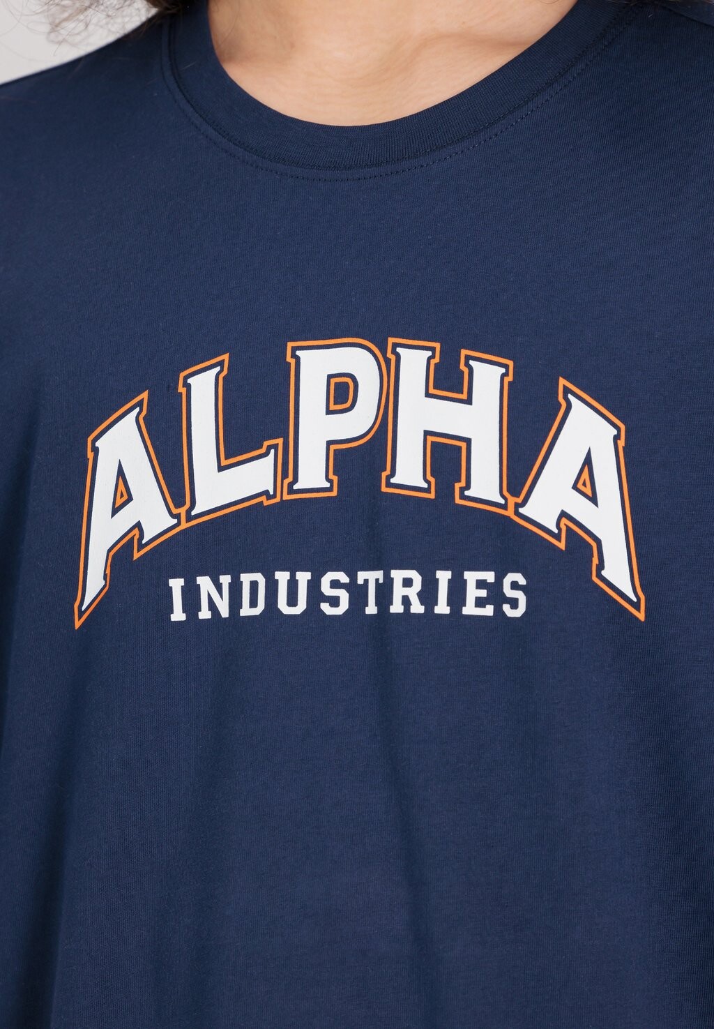 

Футболка с принтом COLLEGE Alpha Industries, синий