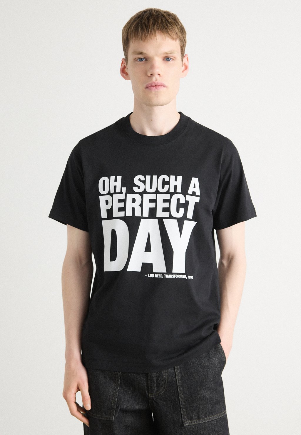 

Футболка с принтом PERFECT DAY TEE Mads Nørgaard, черный