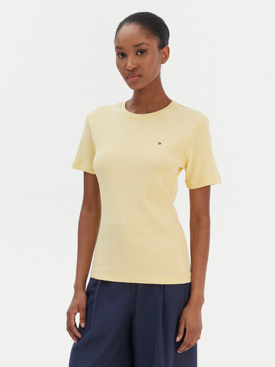 

Футболка slim fit New Cody WW0WW40587 Tommy Hilfiger, желтый