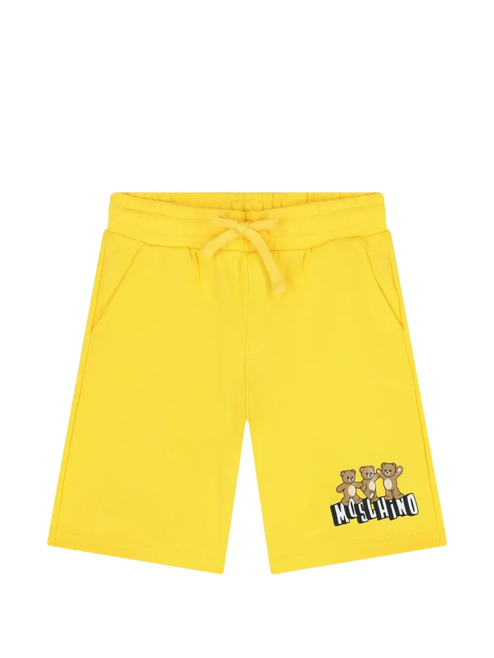 Шорты с логотипом "Мишка" Moschino Kids, желтый