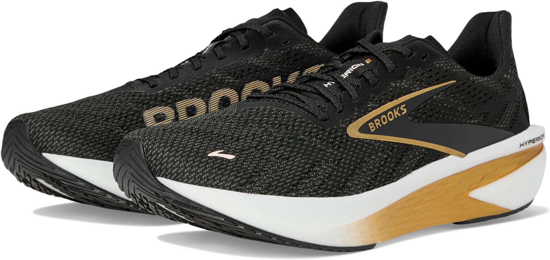 

Кроссовки Brooks Hyperion 2, цвет Black/Gold/Pink