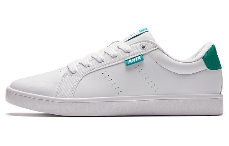 

Кроссовки ANTA Skateboarding Shoes Men Low-top ANTA White/seaweed Green, зеленый