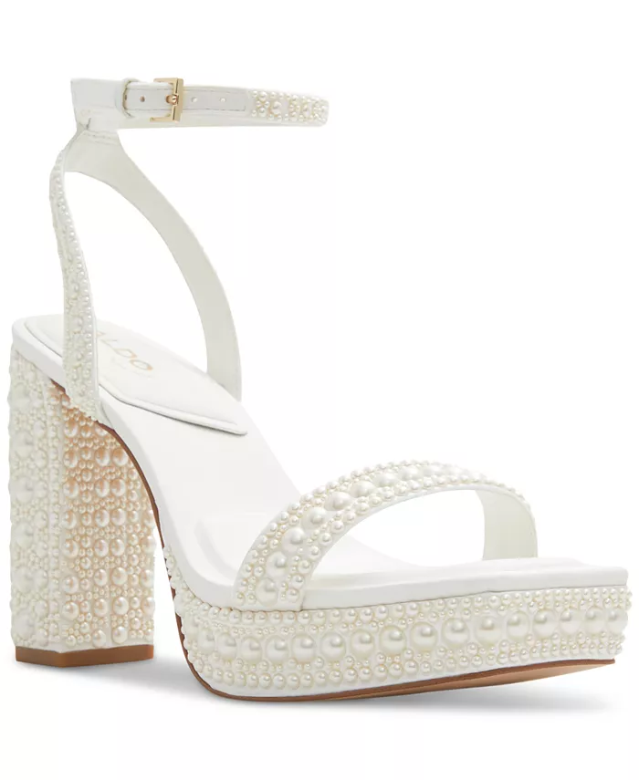 Женские сандалии на платформе Lulu Pearl из двух частей ALDO, белый