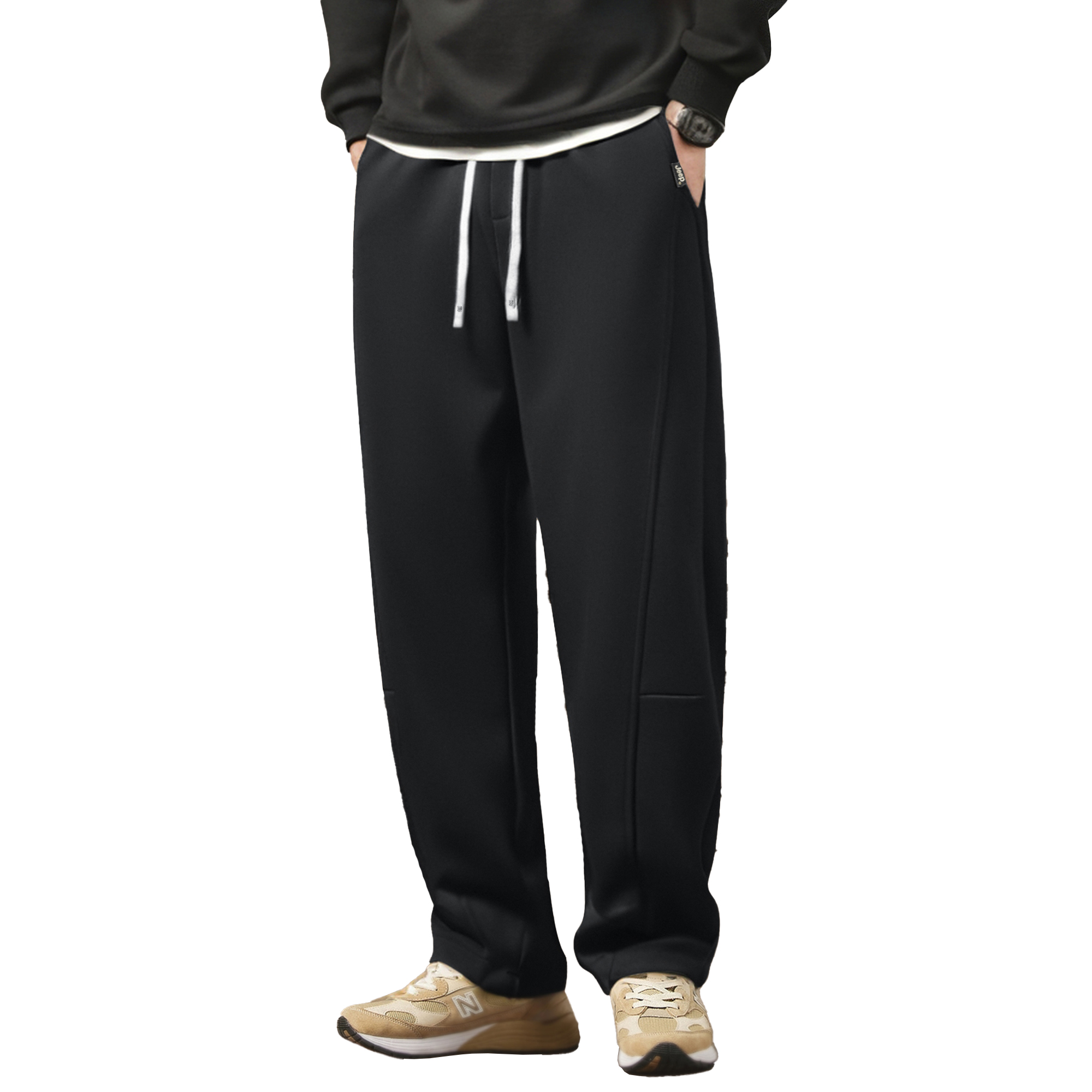 

Повседневные брюки Unisex Moderate Straight Fit Jeep, черный (fleece-lined)