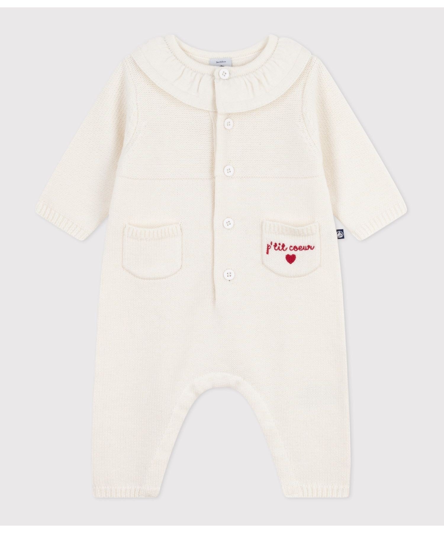 Комбинезон Комбинация Petit Bateau, off white