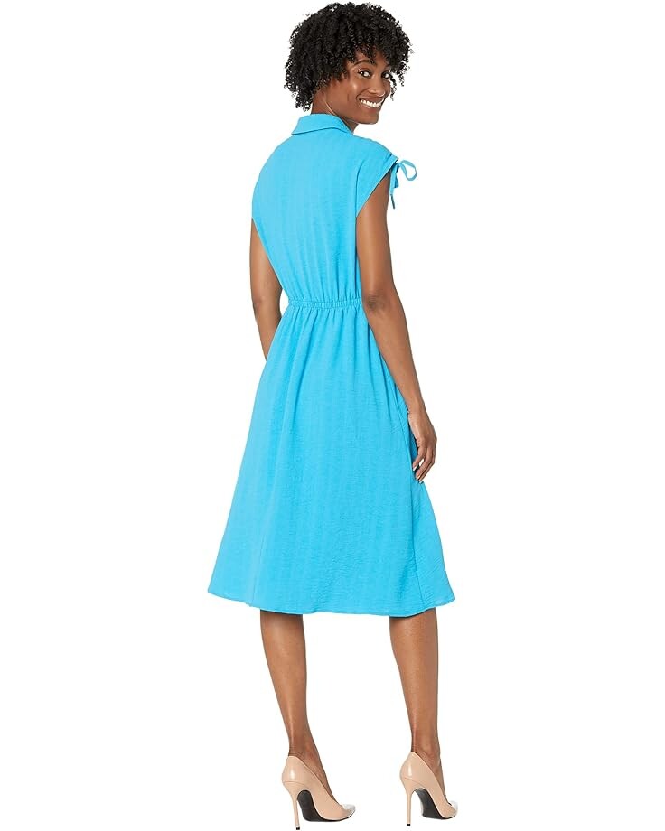 

Платье Maggy London Petite Drawstring Waist Midi, цвет Blue Danube