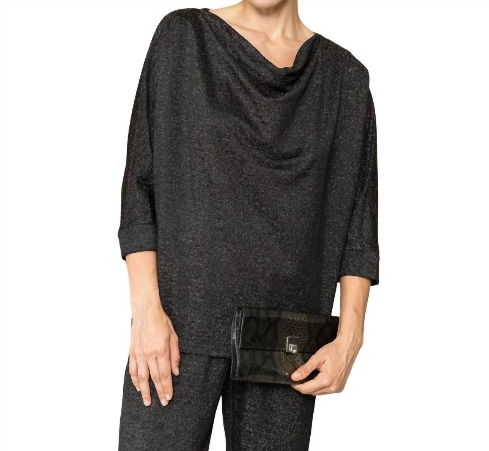 

Топ из трикотажного материала Kimberly Sparkling Stretch черного цвета Joh