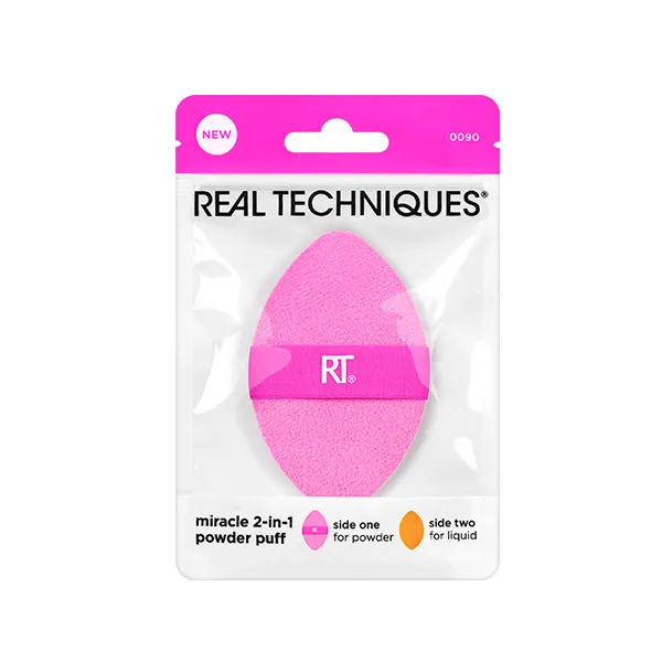 

Пуховка для макияжа Miracle 2-In-1 Powder Puff Real Techniques, 1 UD