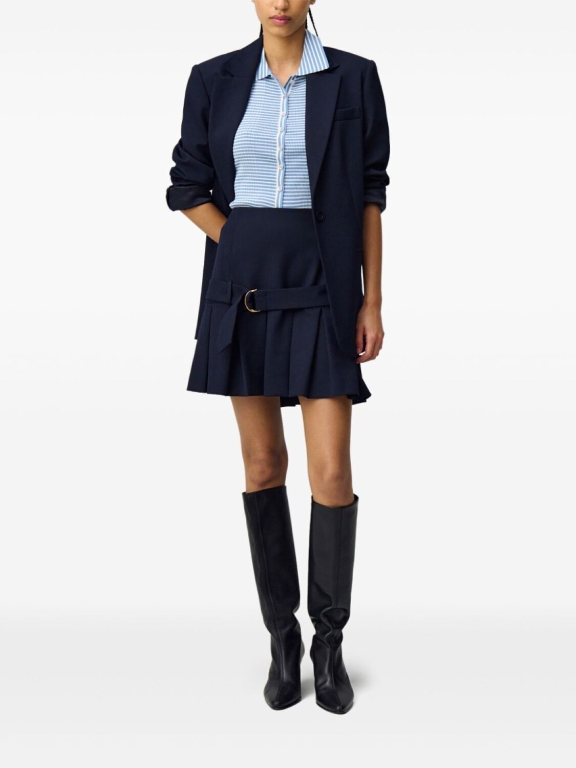 

Claudie Pierlot мини-юбка строгого кроя, синий