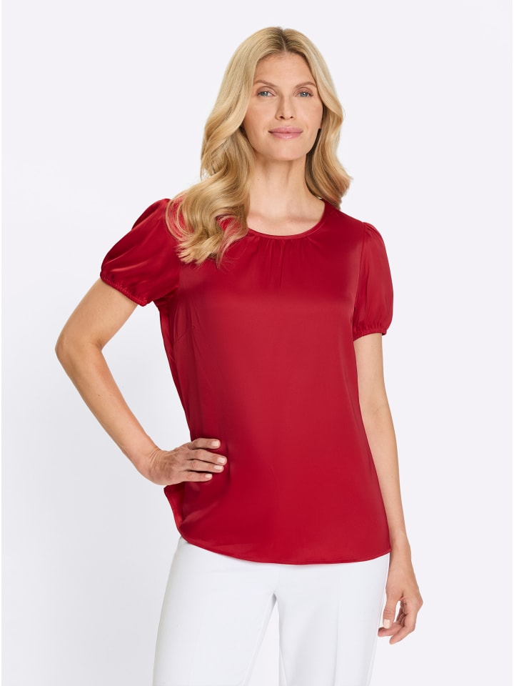 

Атласная блузка красного цвета Sieh an!