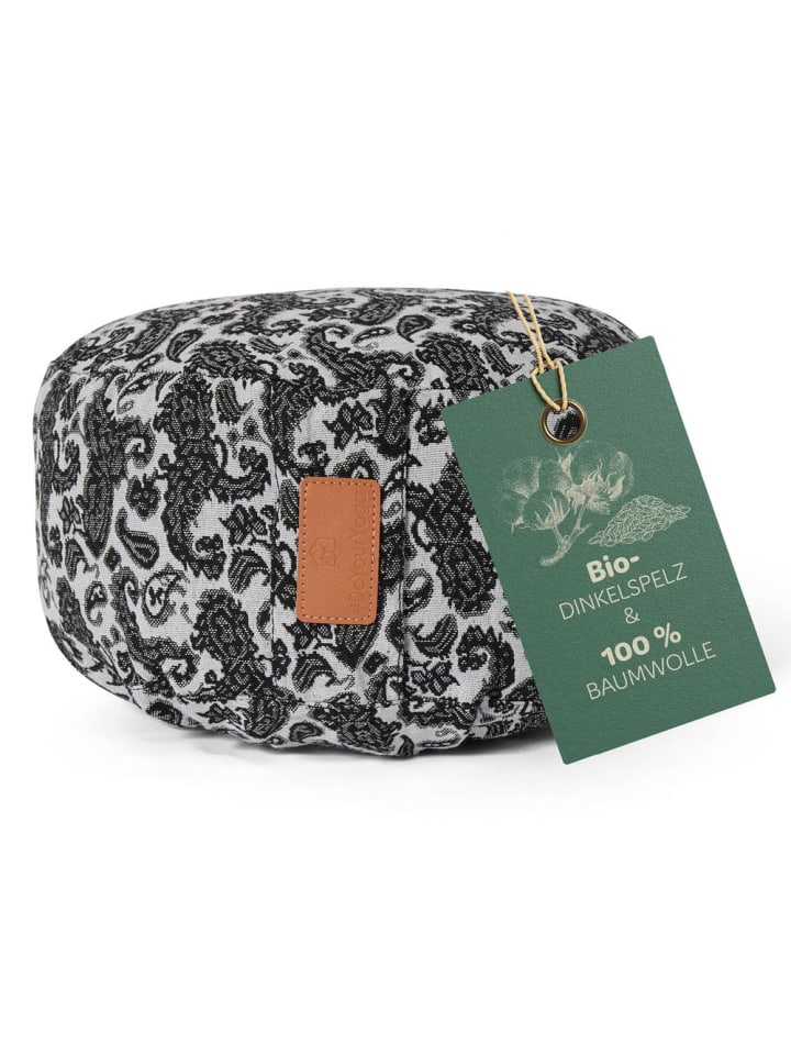 

Lumaland #ЗанимайтесьЙогой Подушка для йоги Вишну - наполнена органической шелухой полбы - круглая, 30 x 30 см