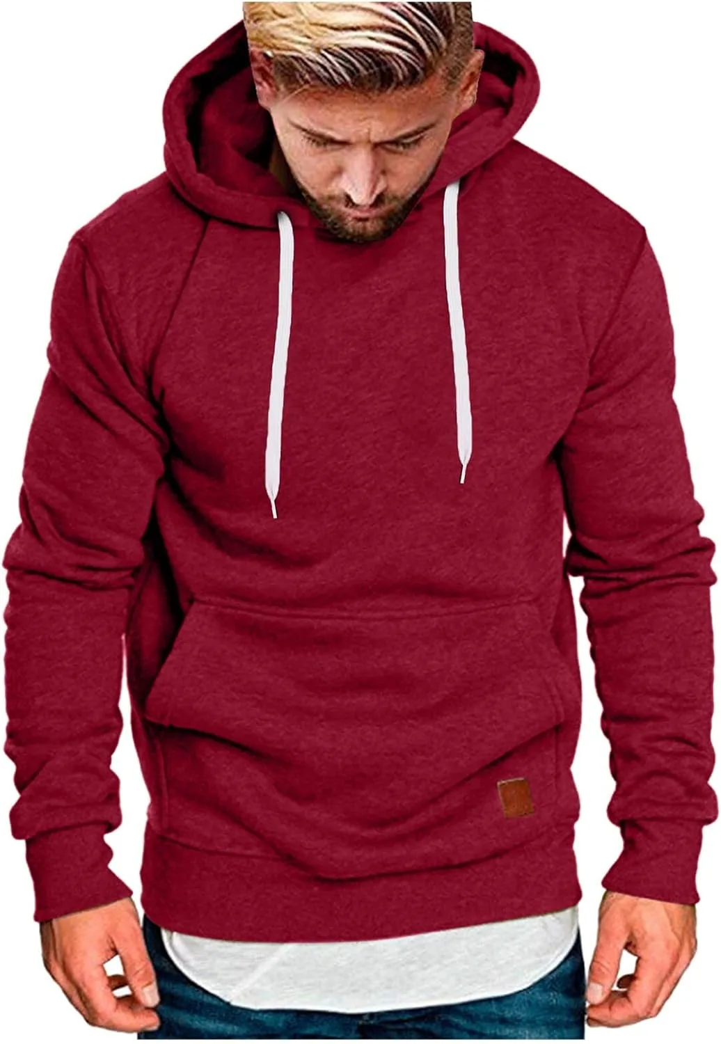 

Мужской худи с капюшоном и карманом-кенгуру