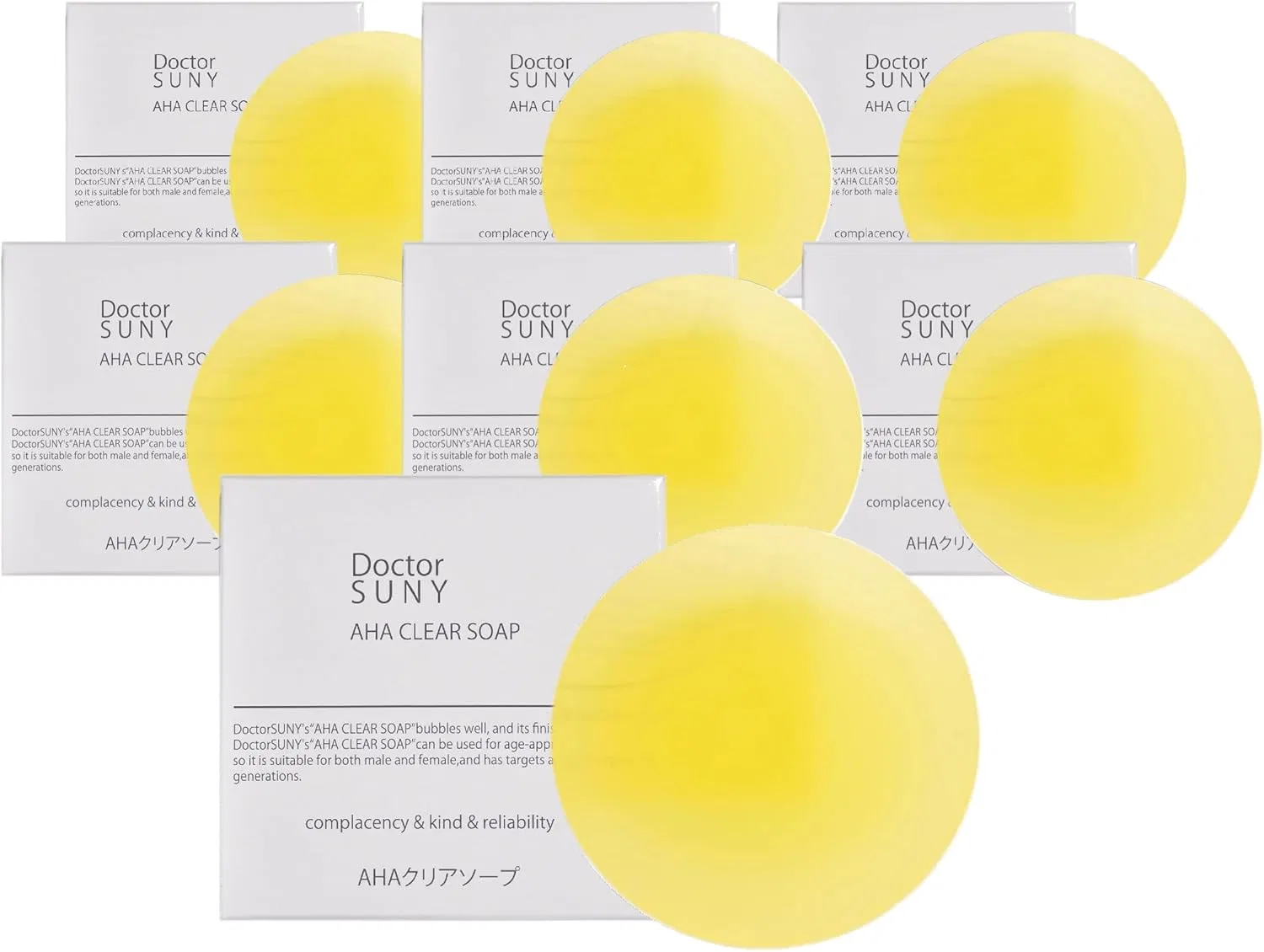 Пилинг-мыло AHA Clear Soap Doctor Sunny набор 7 штук 80 г