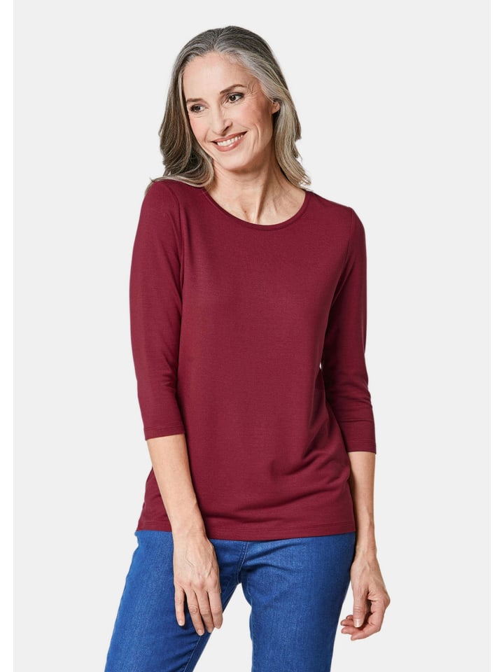 

Рубашка с рукавами 3/4, темно-красного цвета, легко комбинируется. GOLDNER