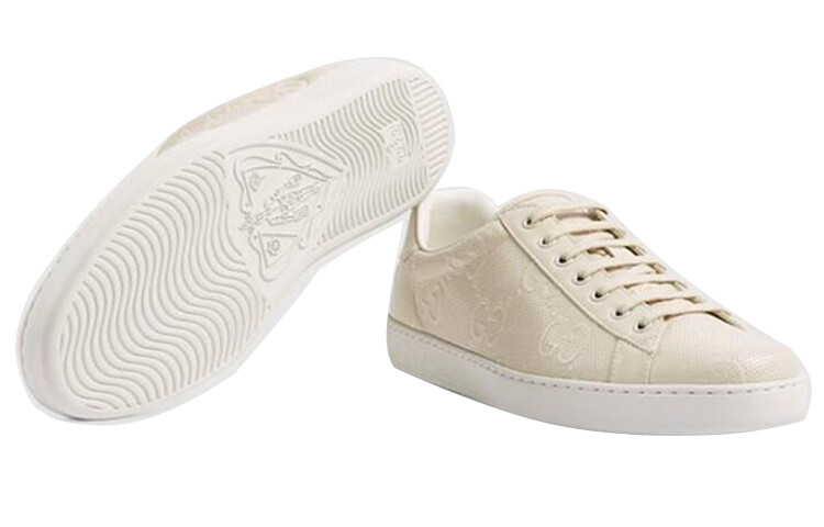 Кроссовки мужские Gucci Ace Embossed, белый — фото 4