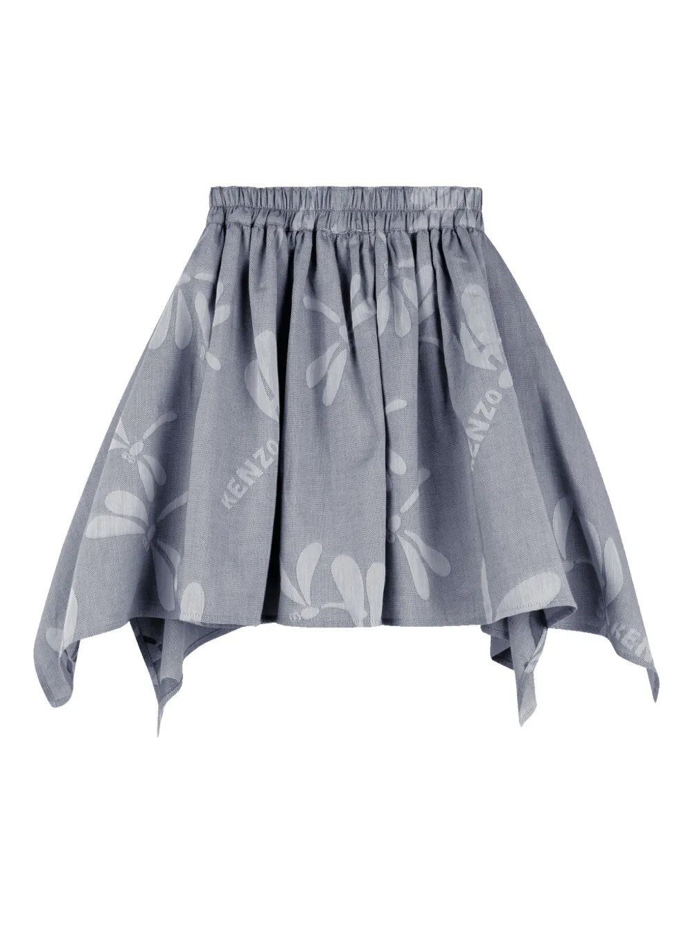 Юбка асимметричного кроя Kenzo Kids, серый
