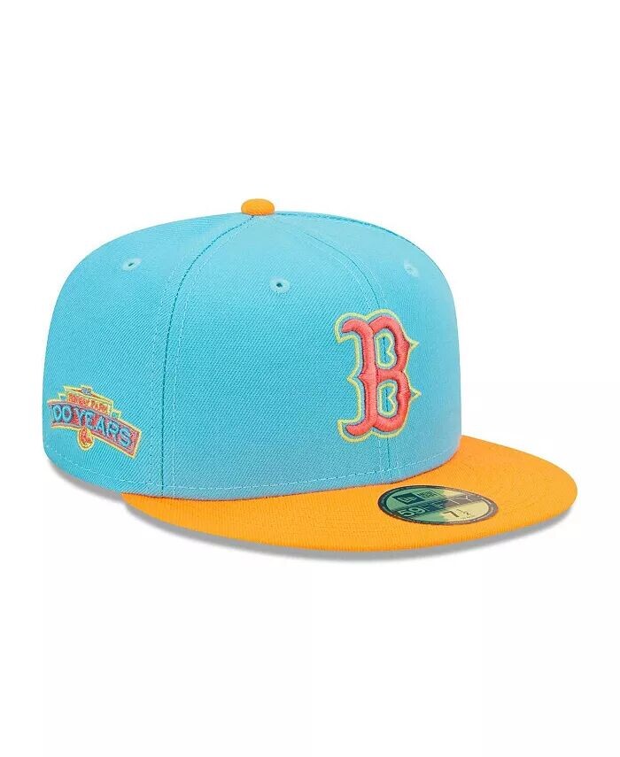 

Мужская сине-оранжевая шляпа Boston Red Sox Vice Highlighter 59FIFTY New Era, синий