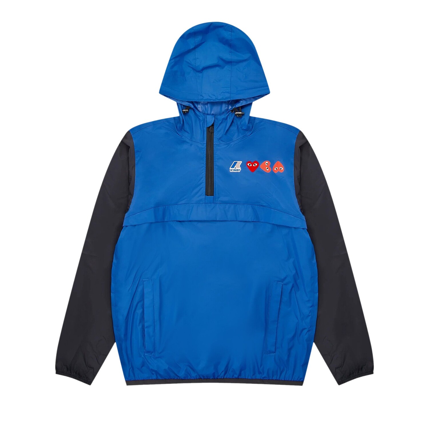 

Толстовка на молнии Comme des Garçons PLAY x K-Way, цвет Синий/черный