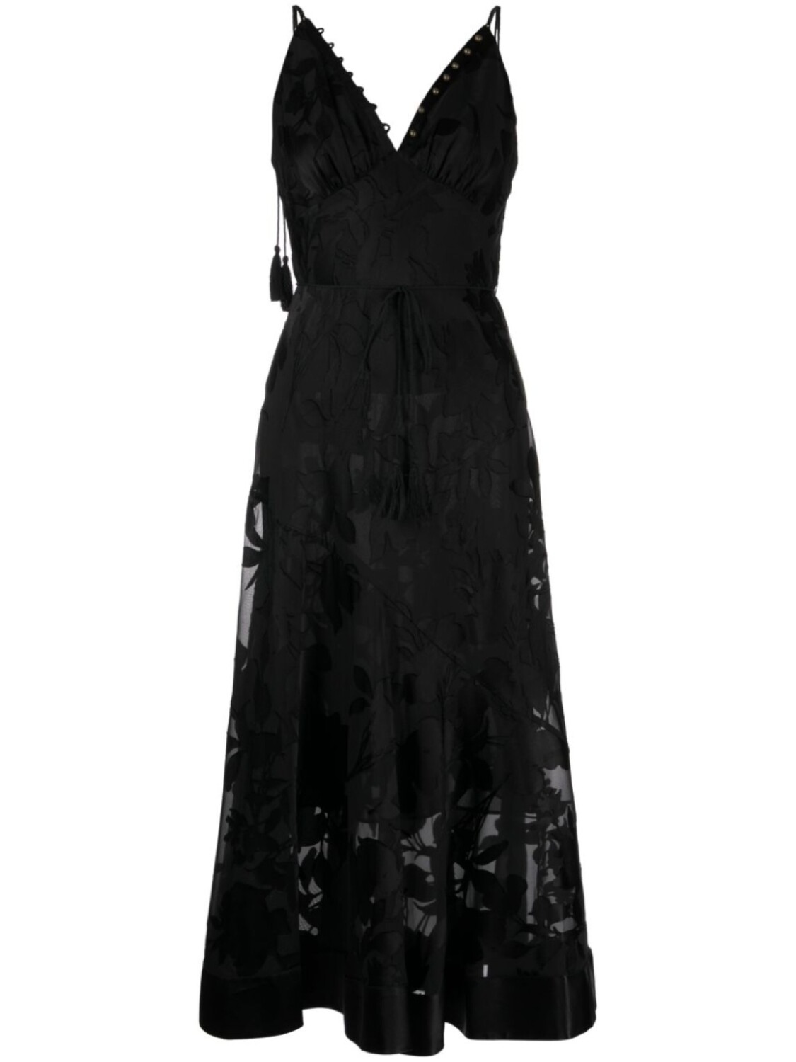 

Marchesa Rosa бархатное платье-комбинация Niobe, черный