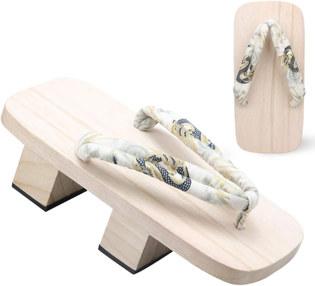 

Ez-sofei Мужские японские традиционные косплей сабо Деревянные сандалии Гэта, белый