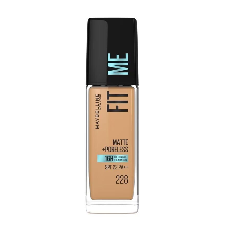 

Maybelline Тональный крем Fit Me Matte And Poreless 228 Soft Tan, Soft Tan