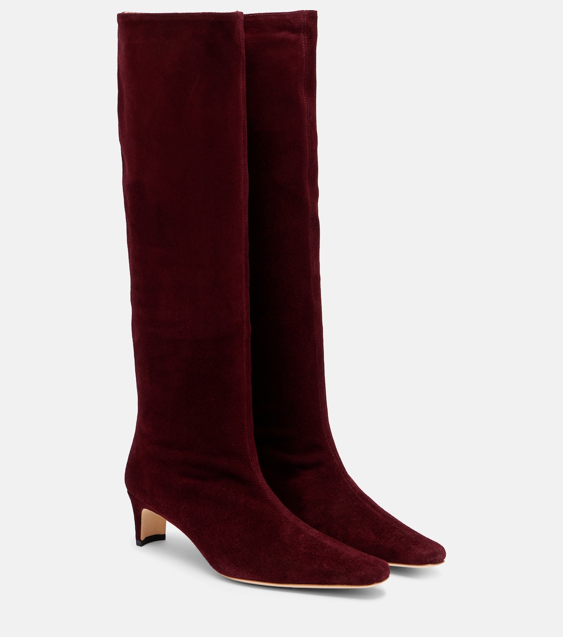 Ботинки Wally 55 до колена из замши Staud, Syrah