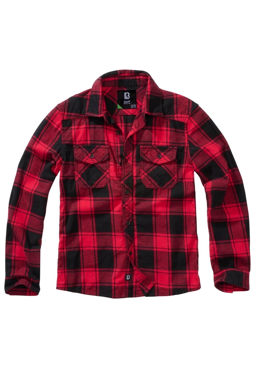 

Рубашка на пуговицах Brandit Regular fit Button Up Shirt, цвет red/black
