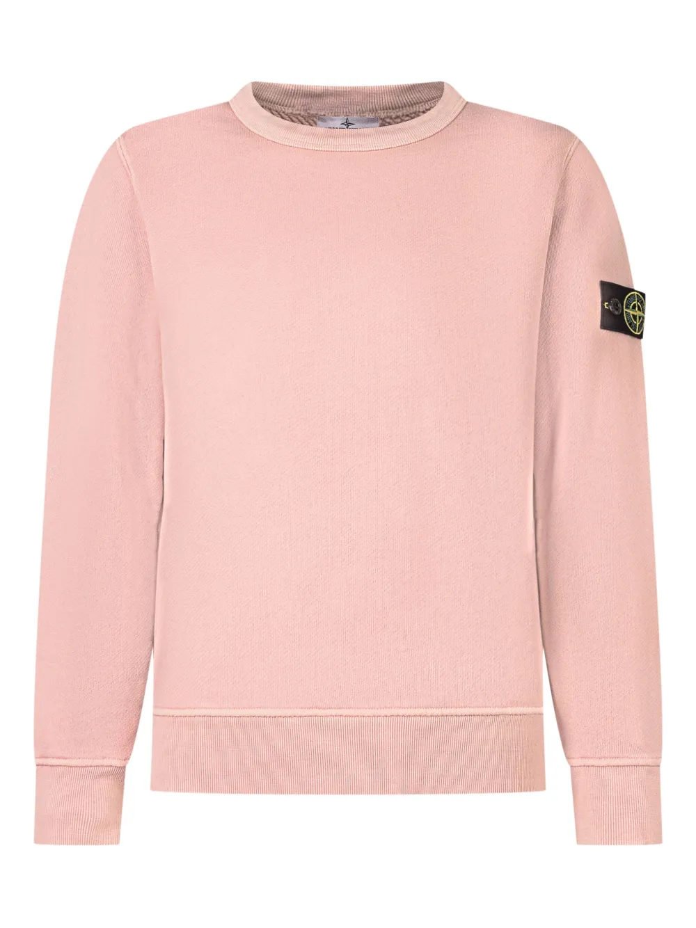 

Свитшот с нашивками Stone Island Junior, розовый