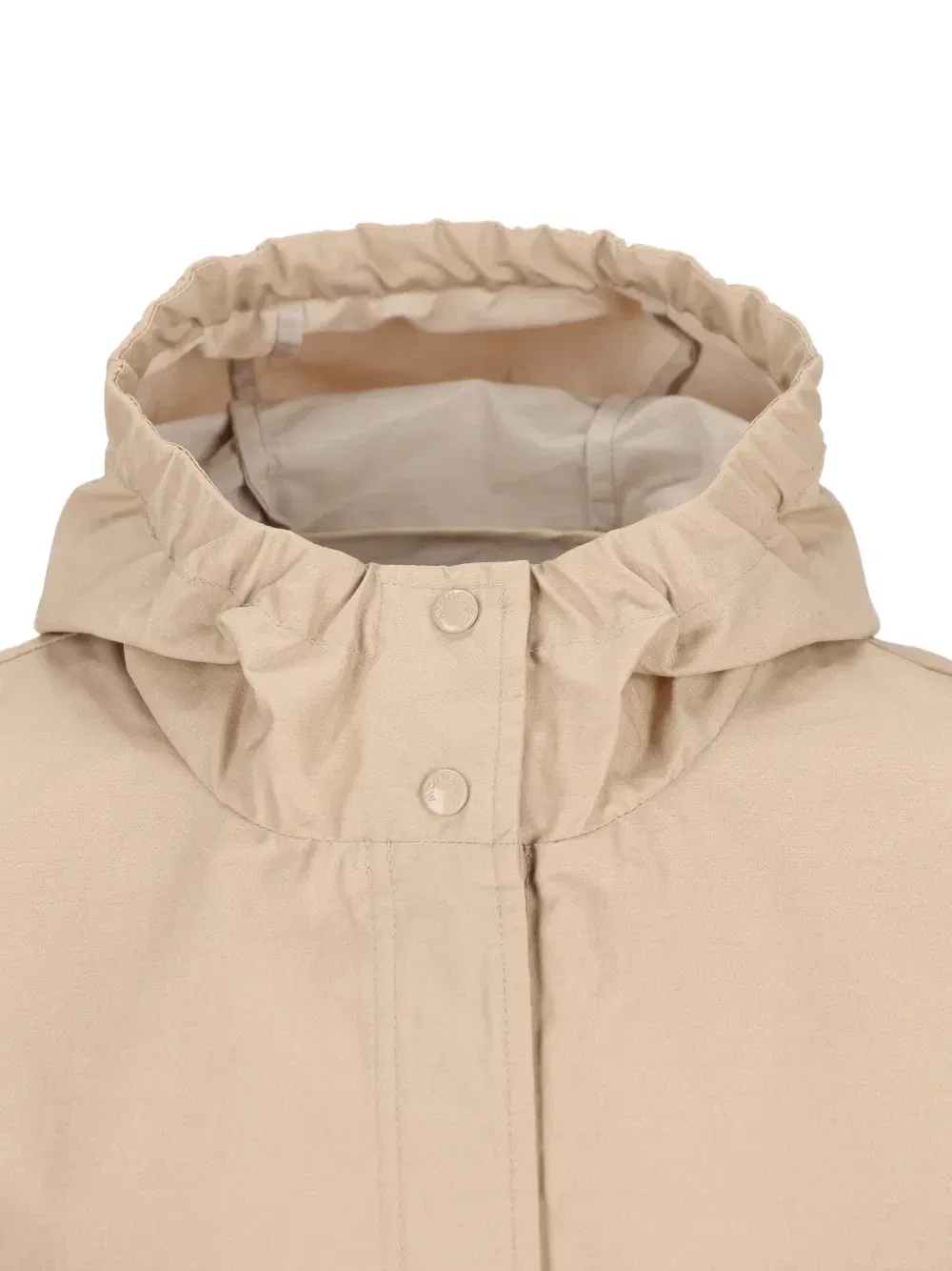 Куртка с капюшоном и нашивкой-логотипом Moncler Enfant, бежевый — фото 3