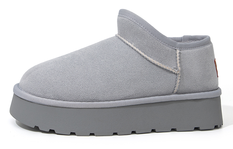 Зимние ботинки женские серые Feiyue