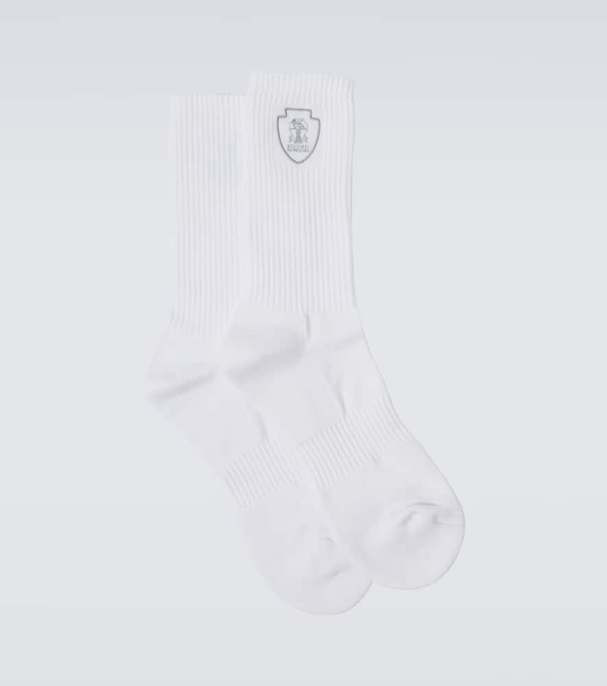 

Вышитые носки из хлопковой смеси Brunello Cucinelli, Cr59