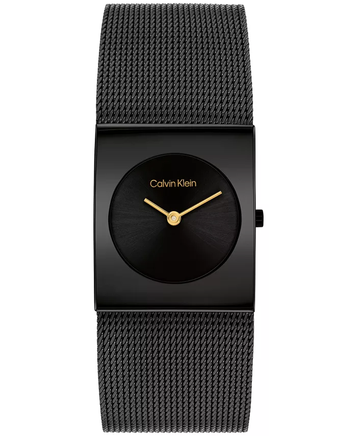 

Женские часы CK Pulse Black Ionic Plated с сетчатым браслетом, 26.4 мм Calvin Klein