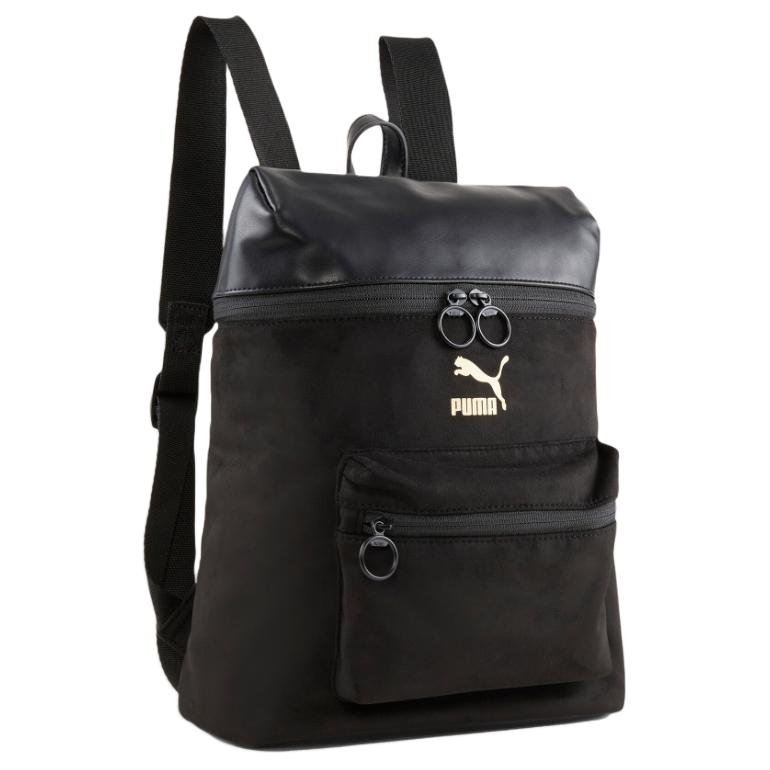 

PUMA Тканевый рюкзак с искусственной кожей женский черный, Black