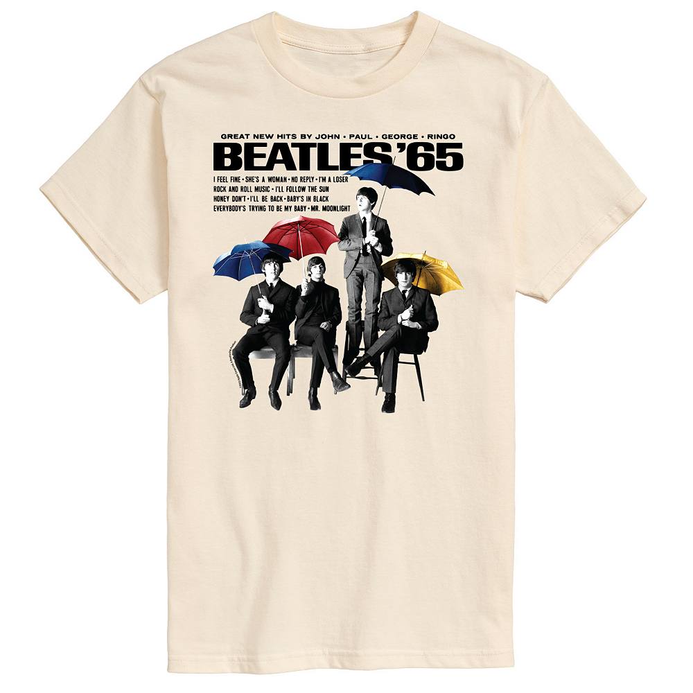 

Мужская футболка с рисунком The Beatles 65 Umbrellas Licensed Character, бежевый