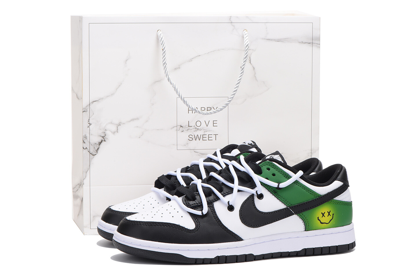 

Кроссовки Nike Dunk Skateboard Shoes Women's Low-Top Green, Зеленый, Кроссовки Nike Dunk Skateboard Shoes Women's Low-Top Green