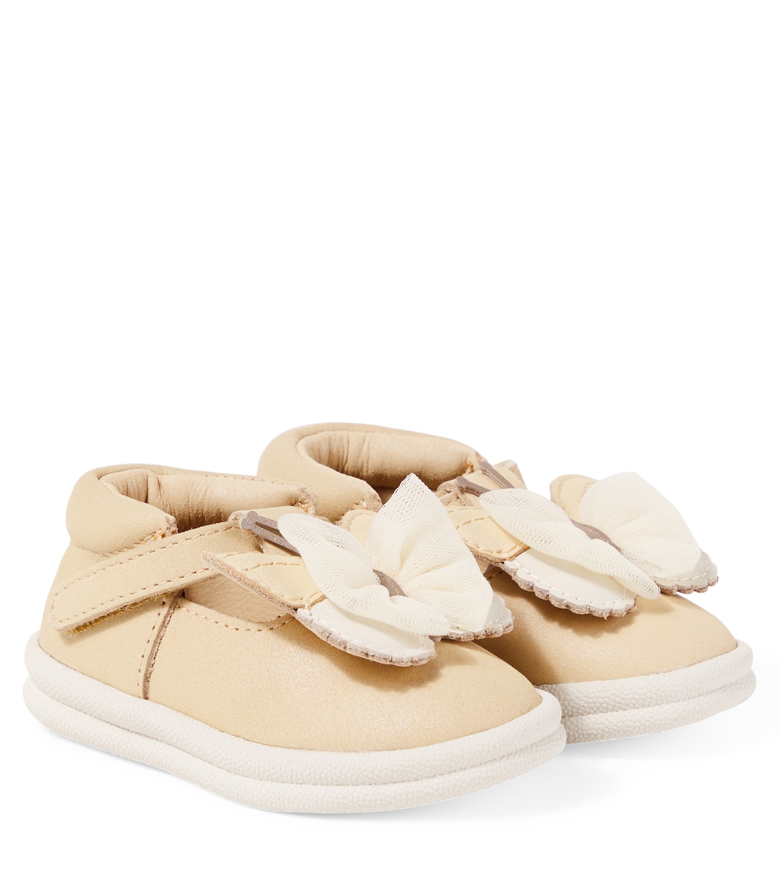 

Туфли Baby Vlindy из металлизированной кожи Donsje, Gold Metallic Nubuck