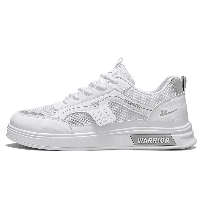 

Износостойкие и легкие низкие мужские кроссовки WARRIOR, White Gray