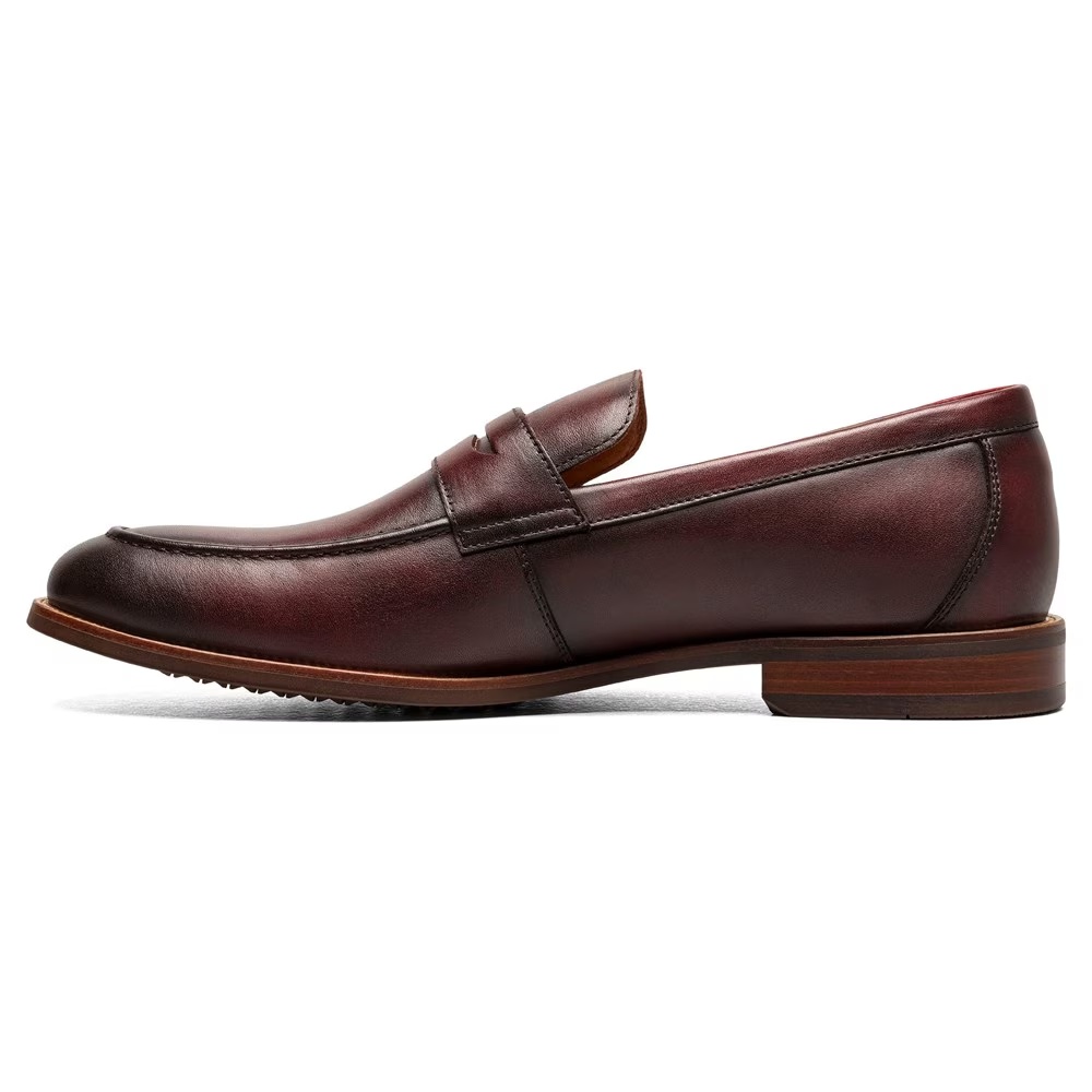Мокасины Florsheim с мокасинным носком и карманом для монеты, burgundy — фото 4