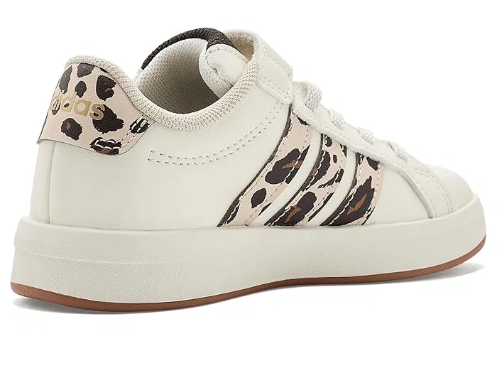 Кроссовки детские Grand Court 3.0 El Adidas Kids, White/Crystal Linen/Aurora Coffee — фото 4