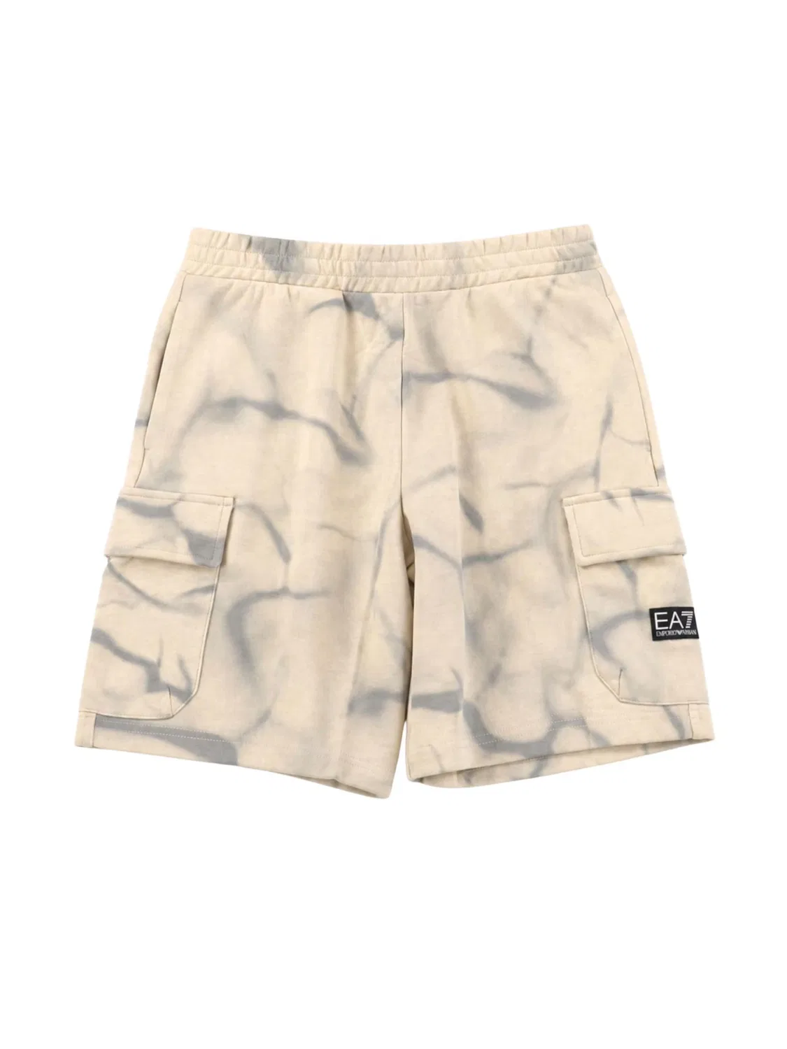 Шорты EA7 Emporio Armani Regular, бежевые