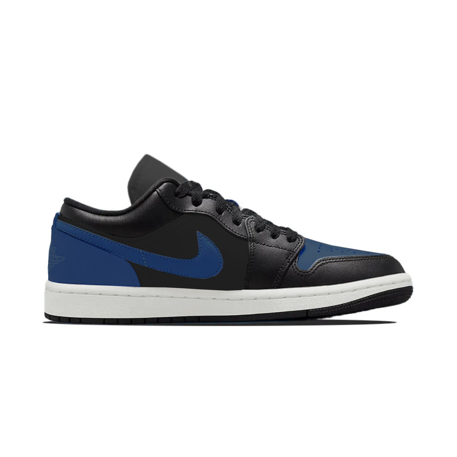Jordan Air 1 Lightning Blue Abrasion Resistant Low top Vintage Basketball Shoes Unisex Blue Black — фото 3