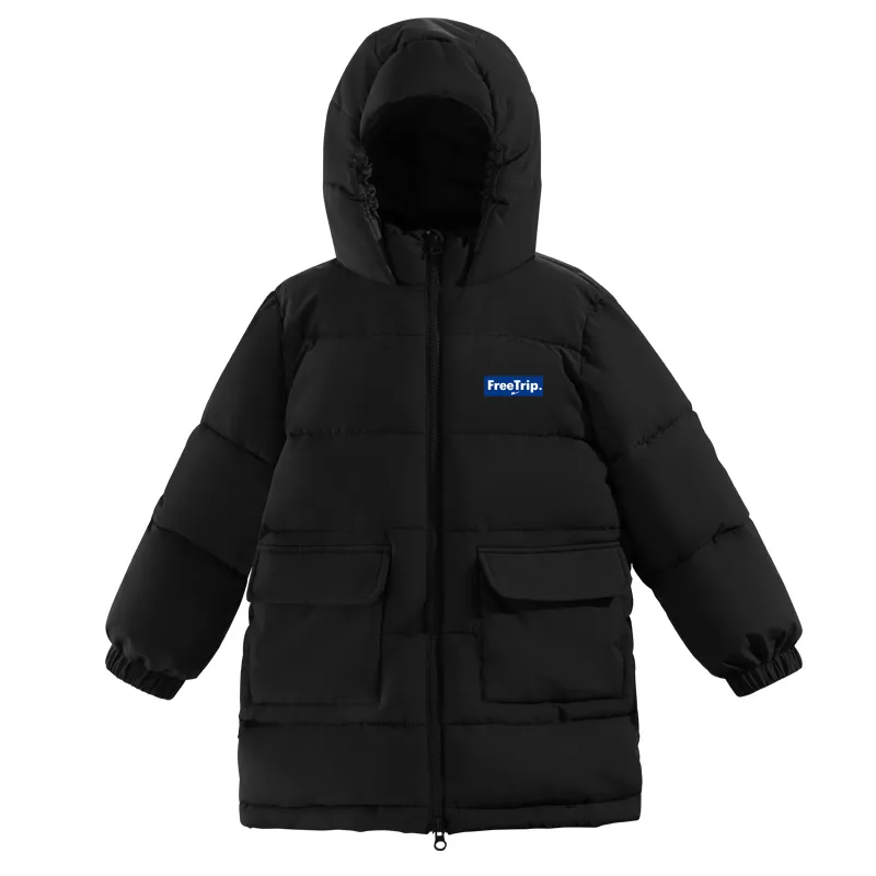 Детская утепленная куртка с капюшоном WARRIOR, Black/H Freedom Travel K