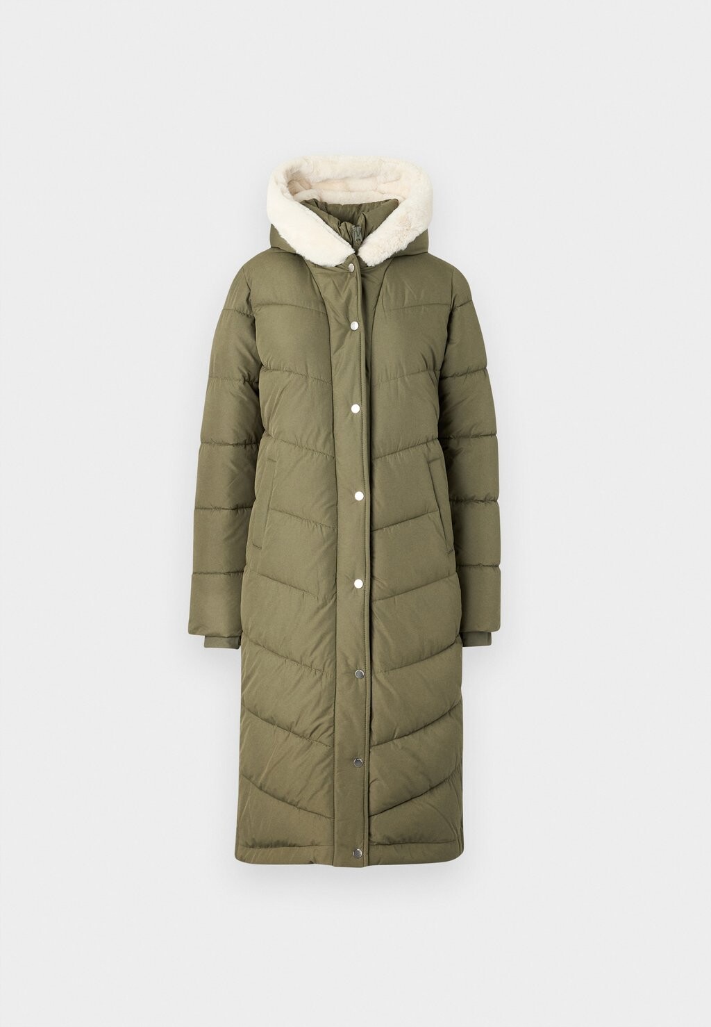 

Зимнее пальто LONGLINE PUFFER Hollister Co., зеленый