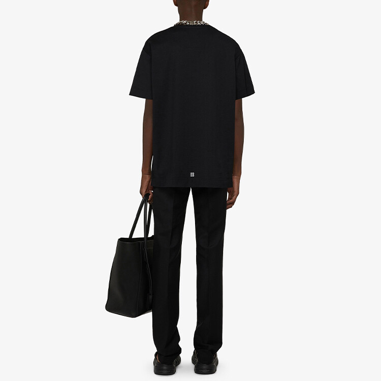 Футболка мужская черная Givenchy, черный — фото 4