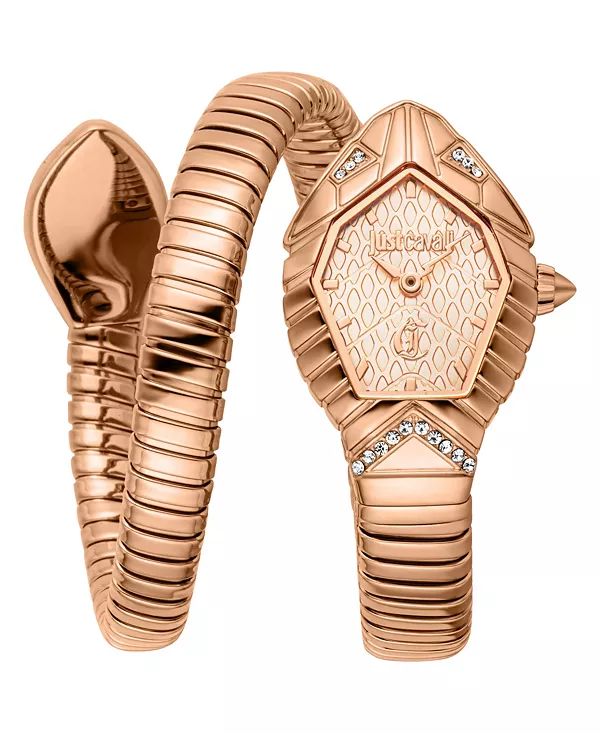 

Женские часы с браслетом из нержавеющей стали, розового цвета, 34 мм Just Cavalli, rose